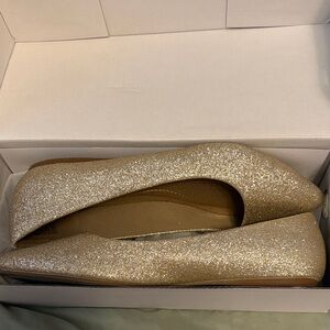 Dream Pairs Gold Glitter Flats